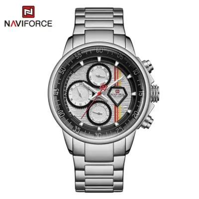 NAVIFORCE NF9184 Fashion Male Quartz Movt Man Watch Luxury Stainless Steel Watch Gift Watch
