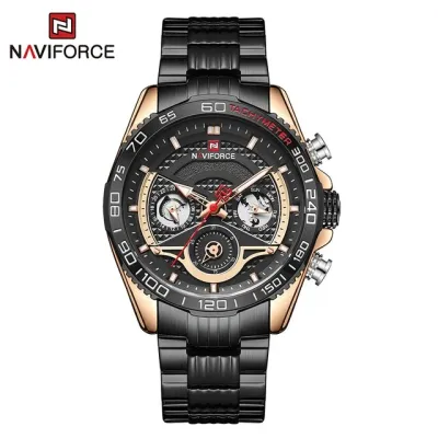 NAVIFORCE NF9185 Men's Watch Luxury Brand Business Casual Quartz Wrist watches Men Waterproof Clock