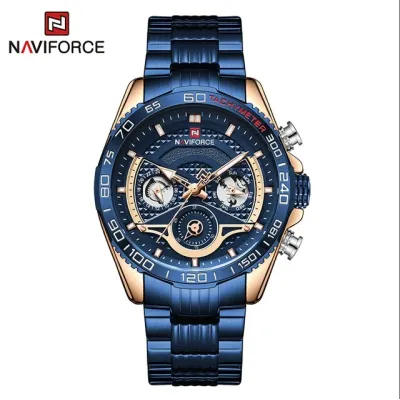 NAVIFORCE NF9185 Men's Watch Luxury Brand Business Casual Quartz Wrist watches Men Waterproof Clock