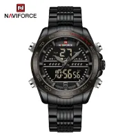 NAVIFORCE NF9195 Luxury Classic Men Watch Quartz Digital Male Clock Military Sport Stainless Steel Man Wristwatch