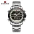 NAVIFORCE NF9195 Luxury Classic Men Watch Quartz Digital Male Clock Military Sport Stainless Steel Man Wristwatch