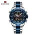 NAVIFORCE NF9195 Luxury Classic Men Watch Quartz Digital Male Clock Military Sport Stainless Steel Man Wristwatch