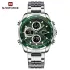 NAVIFORCE NF9197 Luxury Classic Men Watch Quartz Digital Male Clock Military Sport Stainless Steel Man Wristwatch