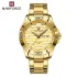 NAVIFORCE NF9198 Man Quartz Calendar Watches Business Casual Men Wristwatch Stainless Steel Military Waterproof Male Clock