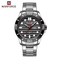 NAVIFORCE NF9198 Man Quartz Calendar Watches Business Casual Men Wristwatch Stainless Steel Military Waterproof Male Clock