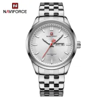 NAVIFORCE NF9203 Classic Quartz Calendar Style Stainless Steel Business Men Wrist Watch High Quality Waterproof Man Clock
