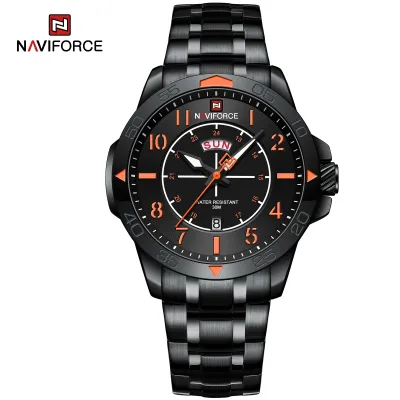 NAVIFORCE NF9204 Original Watches for Men Luxury Fashion Nylon Strap Quartz Wrist watch Male Waterproof Sport Clock