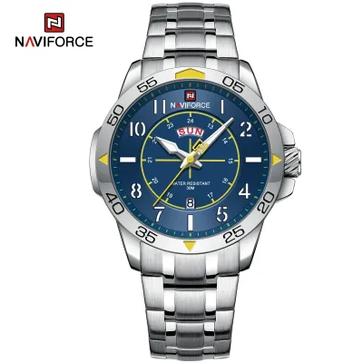 NAVIFORCE NF9204 Original Watches for Men Luxury Fashion Nylon Strap Quartz Wrist watch Male Waterproof Sport Clock