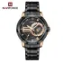 NAVIFORCE NF9206 men quartz watch stylish stainless steel strap Waterproof date display Minimalist business watch