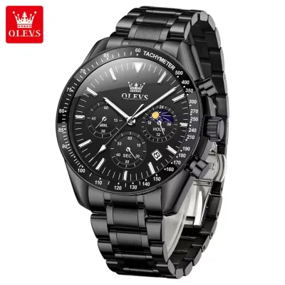 OLEVS 3618 Mens Watch Original Brand Waterproof Luminous Quartz Wristwatch Watch For Man Multifunctional Chronograph