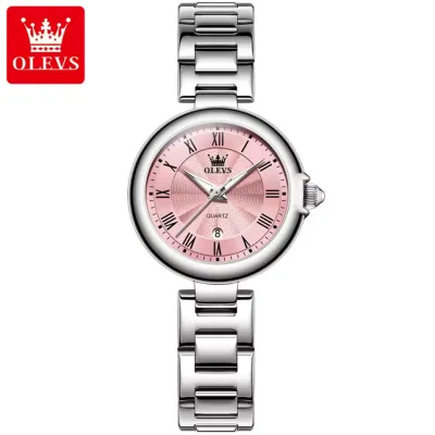 OLEVS 5608 Women's Watch Original Fashion Light Luxury Quartz Wristwatch Waterproof Luminous Chronograph Date Ladies Watch