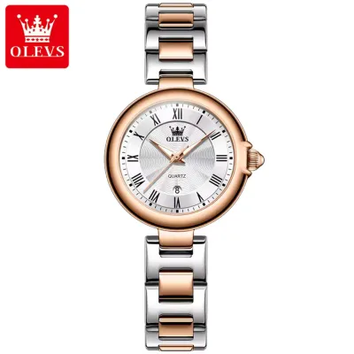 OLEVS 5608 Women's Watch Original Fashion Light Luxury Quartz Wristwatch Waterproof Luminous Chronograph Date Ladies Watch