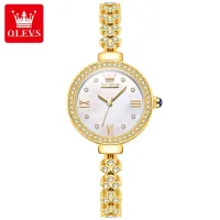 Olevs 9903 quartz watch women luxury stainless steel ultra thin dial waterproof elegant women's wristwatches