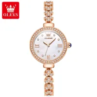 Olevs 9903 quartz watch women luxury stainless steel ultra thin dial waterproof elegant women's wristwatches