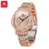 OLEVS 9904 Full Diamond Watch for Women Fashion Stainless Steel Ladies Wristwatch Luxury Elegant Original Quartz Women's Watches