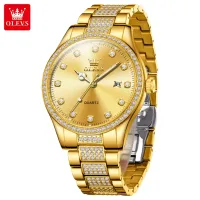 OLEVS 9905 All Diamond Luxury Brand Men's Quartz Watch Business Trend Automatic Date Waterproof Luminous Original Men's Watch