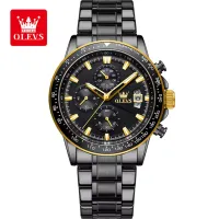 OLEVS TY705 Exclusive Design Men's Multifunctional Chronograph Quartz Watch - Black