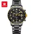 OLEVS TY705 Exclusive Design Men's Multifunctional Chronograph Quartz Watch - Black