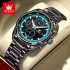 OLEVS TY713 Men's Multifunctional Chronograph Quartz Watch - RoyalBlue & Black