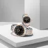 NAVIFORCE 9228 Fashion Wild Watch for Lover Stainless Steel Band Date Display Couple Wristwatch Quartz Water Resistant Business Clock - NF9228C_SilverRoseGoldBlack