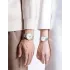 NAVIFORCE 9228 Fashion Wild Watch for Lover Stainless Steel Band Date Display Couple Wristwatch Quartz Water Resistant Business Clock - NF9228C_SilverWhite