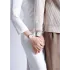 NAVIFORCE 9228 Fashion Wild Watch for Lover Stainless Steel Band Date Display Couple Wristwatch Quartz Water Resistant Business Clock - NF9228C_SilverWhite