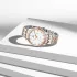 NAVIFORCE 9228 Fashion Wild Watch for Lover Stainless Steel Band Date Display Male Wristwatch Quartz Water Resistant Business Clock - NF9228G_SilverRoseGoldWhite