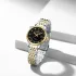 NAVIFORCE 9228 Fashion Wild Watch for Lover Stainless Steel Band Date Display Female Wristwatch Quartz Water Resistant Business Clock - NF9228L_SilverGoldenBlack