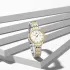 NAVIFORCE 9228 Fashion Wild Watch for Lover Stainless Steel Band Date Display Female Wristwatch Quartz Water Resistant Business Clock - NF9228L_SilverGoldenWhite