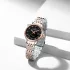 NAVIFORCE 9228 Fashion Wild Watch for Lover Stainless Steel Band Date Display Female Wristwatch Quartz Water Resistant Business Clock - NF9228L_SilverRoseGoldBlack